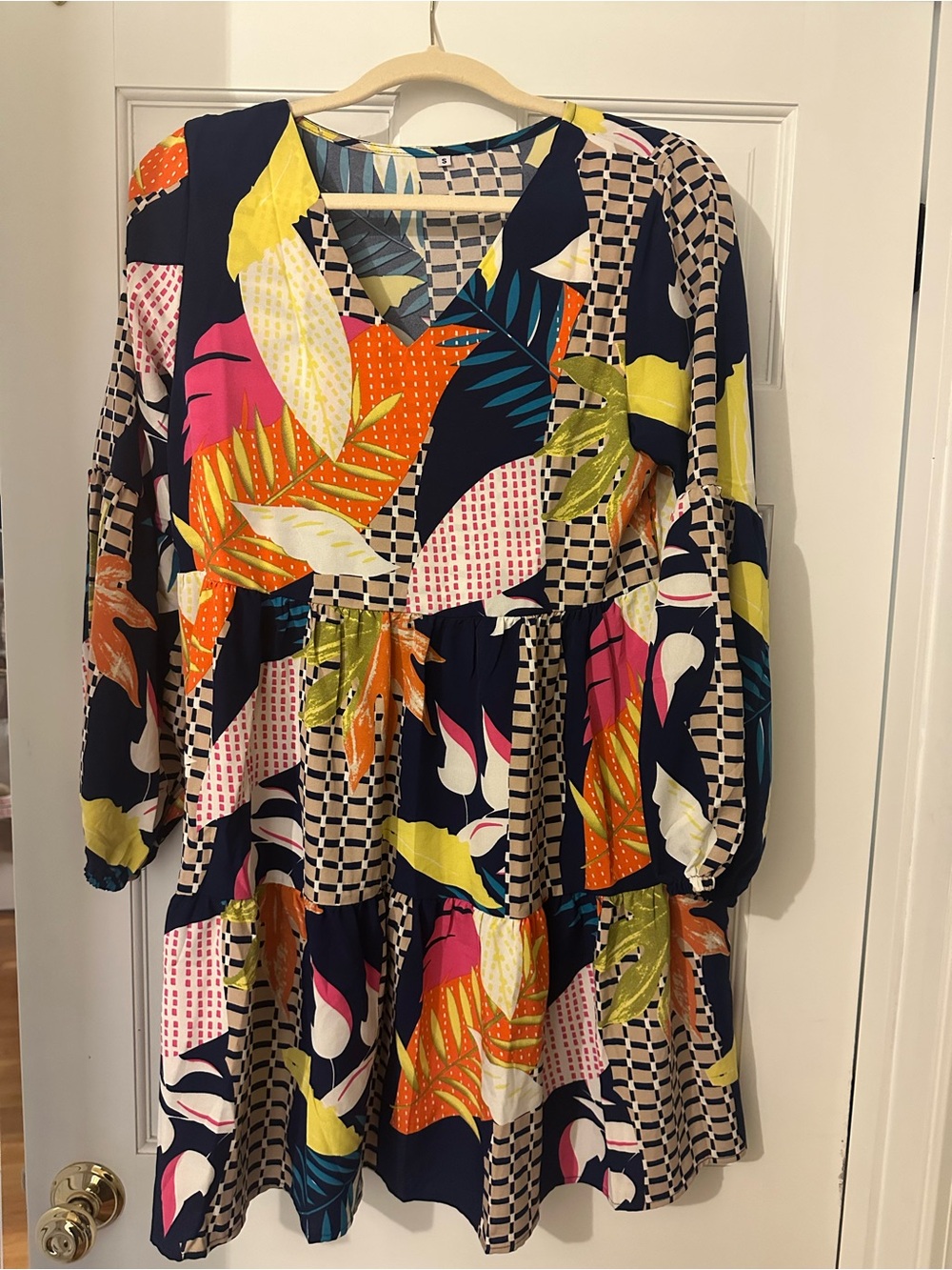 Colorful dress perfect for spring/summer.